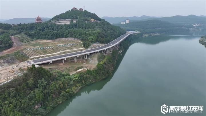 南部茶馆-南部陵江在线关注：滨江大道北延线即将全线贯通南部陵江在线(1)