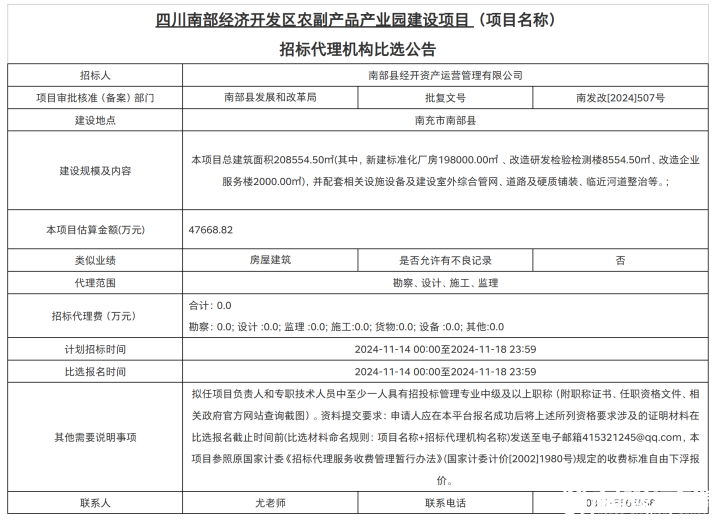 南部茶馆-南部陵江在线南部经济开发区农副产品财产园建设项目南部陵江在线(1)